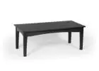 Elegant Black Patio Coffee Table - Perfect for Outdoor Relaxation!